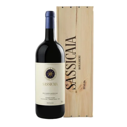 Sassicaia 2017 en caja de madera Sassicaia 2017 en caja de madera